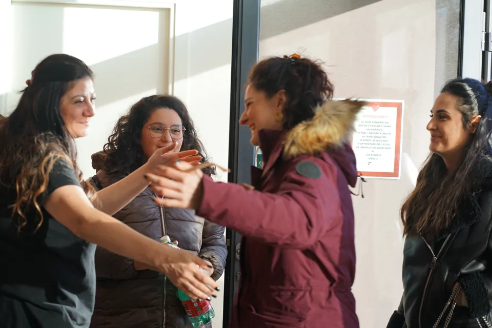 L'accoglienza delle titolari a un evento Beauty Mentoring