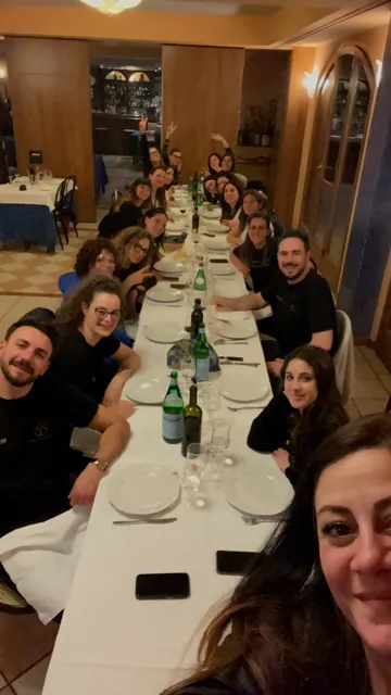 La cena di fine corso con le corsiste