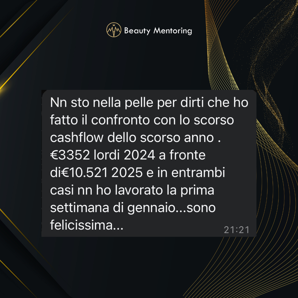 Testimonianza cliente Beauty Mentoring 9